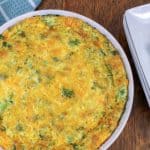 Keto Broccoli Cheddar Quiche