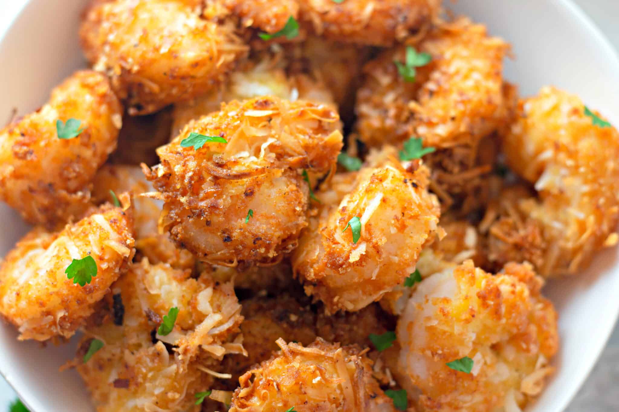 The Best Keto Coconut Shrimp with Sriracha Dipping Sauce